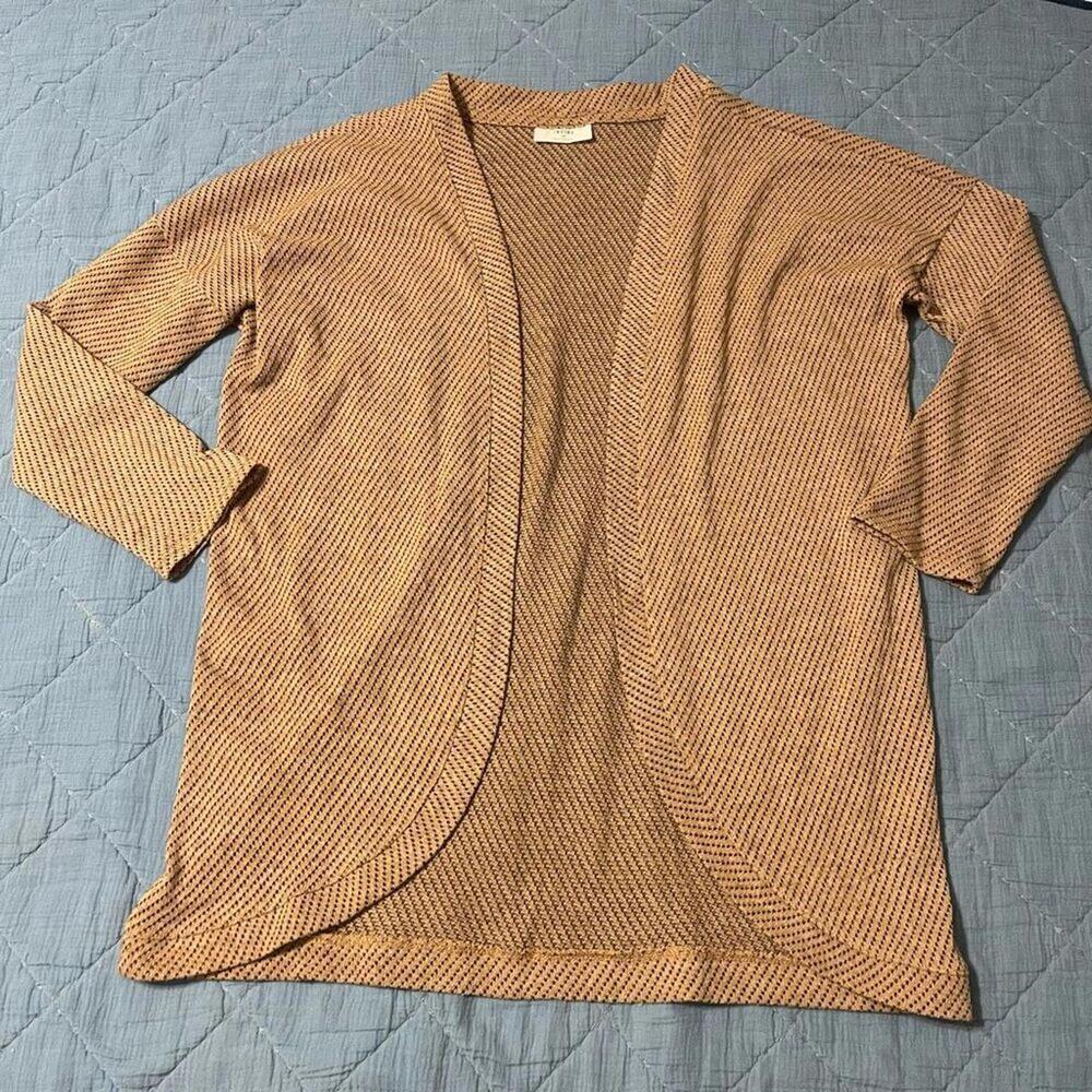 Lightweight Open Front Striped Cardigan – Size Medium
